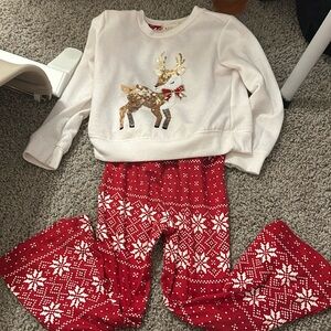 Toddler sweater and flare leggings